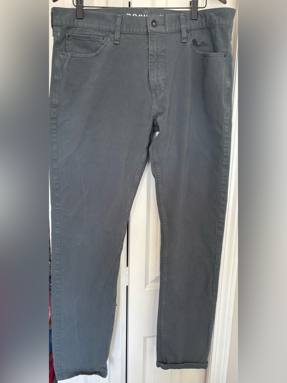 Dockers Men Ultimate Jean Cut Stretch Pants Gray 36x34